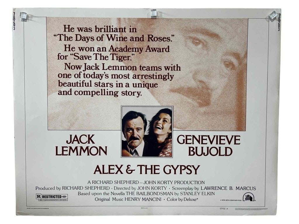 Alex & the Gypsy (1976) - Half-Sheet Poster (Jack Lemmon) (1 of 1)