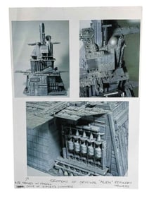 Alien (1979) - Set of 3 Refinery Towers Photos (Martin Bower)
