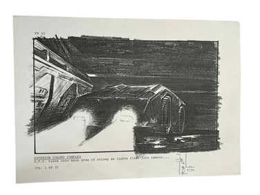 Aliens (1986) - Storyboard (Martin Bower) - Lot B