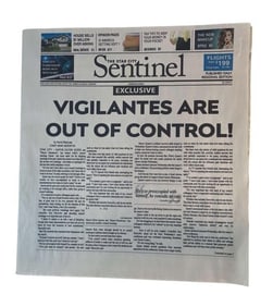 Arrow TV Series (2012-2020) - The Star City Sentinal Newspaper "Vigilantes"