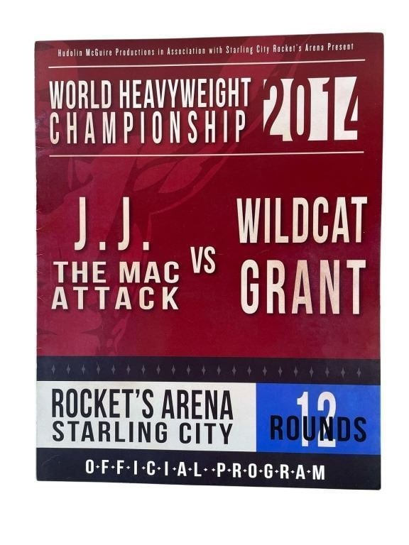 Arrow TV Series (2012-2020) - Wildcat Grant Boxing Program: Arrow TV Series (2012-2020) - Wildcat Grant Boxing Program.Used in season 3.Measuring 8" x 10 1/4".Original boxing program used in the production of the superhero television series 'Arrow' (2012-2020)