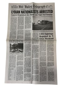 Back to the Future Part III (1990) - Hill Valley Telegraph Newspaper