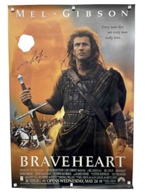 Braveheart (1995) - Mel Gibson (William Wallace) Signed Poster