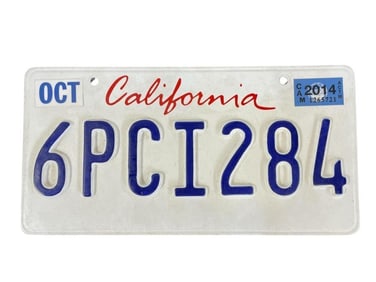 Danny Collins (2015) - Al Pacino (Danny Collins) CA License Plate
