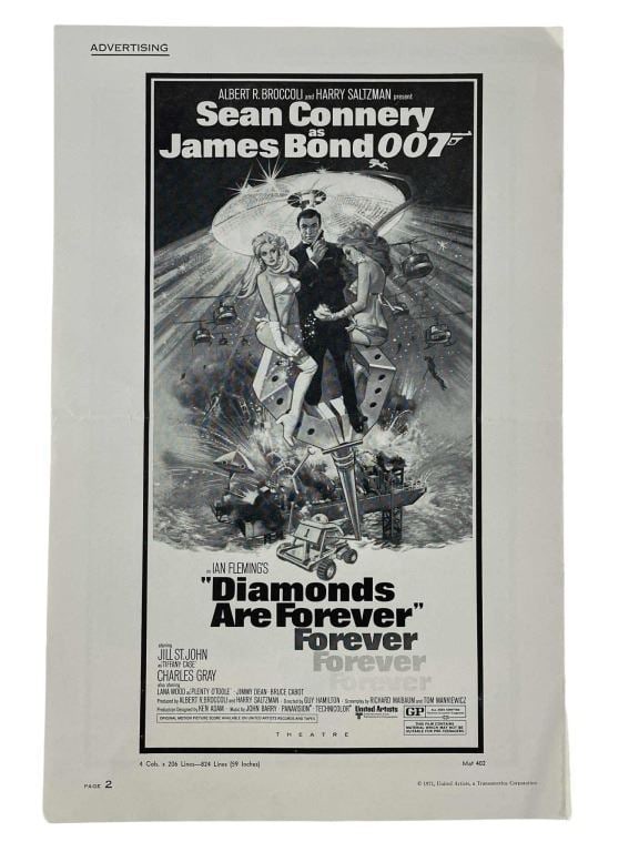 Diamonds Are Forever (1971) - Press Book (1 of 2)