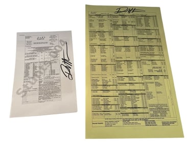Doctor Sleep (2019) - Call Sheet And Pocket Script Pages Set Signed By Robert Kurtzman