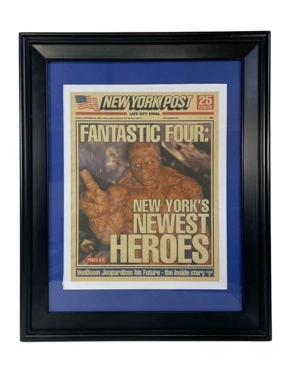 Fantastic Four (2005) - Framed Newspaper Cover (1 of 1)