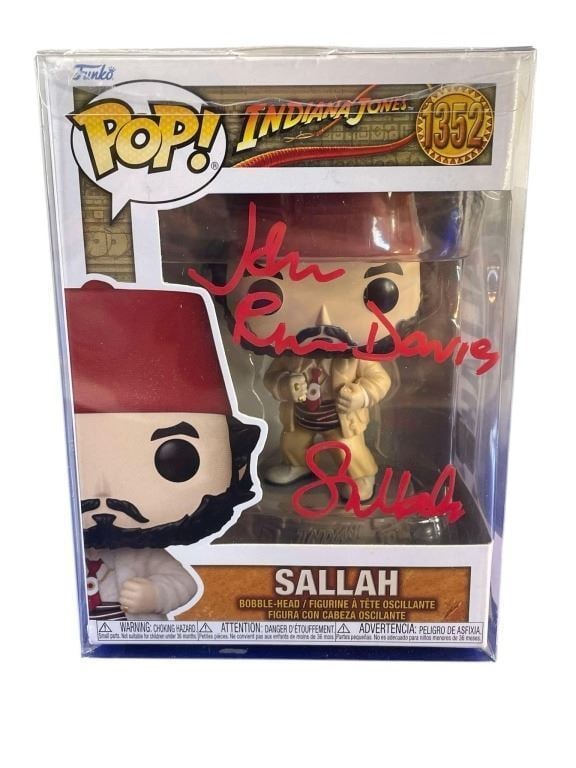 Indiana Jones Signed Funko Pop of "Sallah" by John Rhys-Davies (1 of 2)
