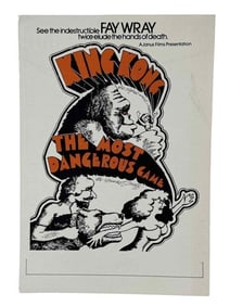 King Kong (1933)/The Most Dangerous Game (1932) Combo (Janus Films, 1968) - 9 x 13 Poster