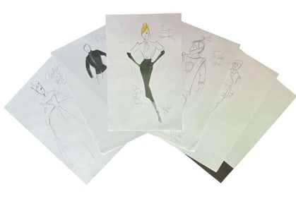 Once Upon a Time (2011-2018) - Set of 6 Costume Designs. Lot #6 (Production used copies)