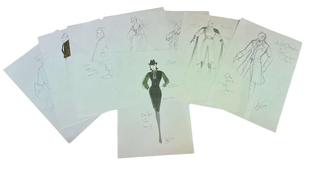 Once Upon a Time (2011-2018) - Set of 8 Costume Designs. Lot #1 (Production used copies) (1 of 1)