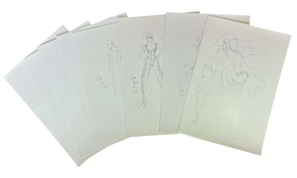 Once Upon a Time (2011-2018) - Set of 8 Costume Designs. Lot #2 (Production used copies) (1 of 1)