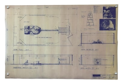 Stargate SG-1 (1997-2007) - Production Blueprint "Studio Layout of Abyss" Season 3