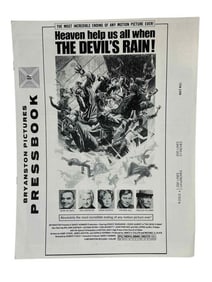 The Devil's Rain (1975) - Press Book (John Travolta's Film Debut)