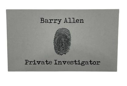 The Flash (2014[x=#8211/]2023) - Barry Allen (Grant Gustin) Business Card