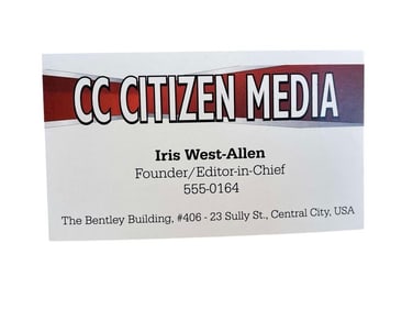 The Flash (2014[x=#8211/]2023) - Iris (Candice Patton) Business Card