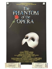 The Phantom of the Opera - Broadway Poster With Tickets