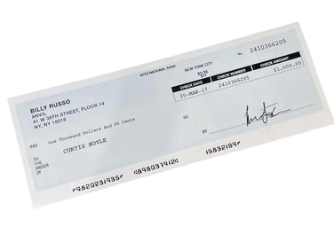 The Punisher (2017-2019) - Billy Russo / Curtis Hoyle Check