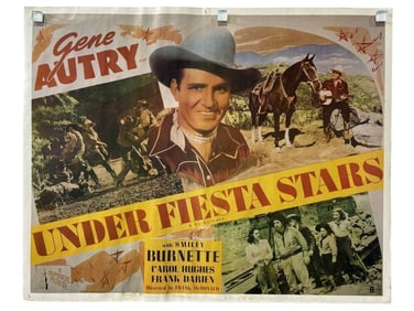 Under Fiesta Stars (1941) - Half-Sheet Poster (Gene Autry)