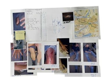 Walking Tall (2004) - Dwayne Johnson The Rock Make-up Continuity Shots/Paperwork