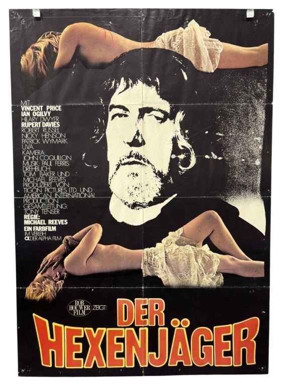 Witchfinder General (1968) - Vincent Price German Poster (23" x 33") (1 of 1)