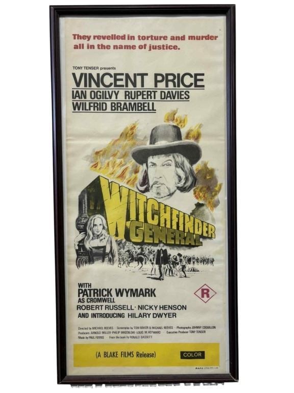 Witchfinder General (1968) - Vincent Price Insert Poster (15 1/2" x 31 1/2") (1 of 1)