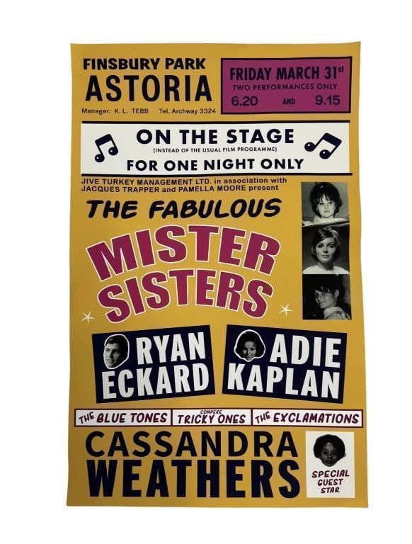 Bill and Ted Face the Music (2020) - Astoria Concert Poster: Bill and Ted Face the Music (2020) - Astoria Concert Poster.Original concert poster used in the production of the science fiction comedy film 'Bill and Ted Face the Music' (2020). where, once told