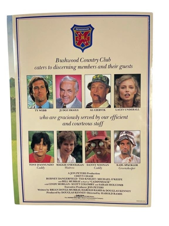 Caddyshack (1980) - Press Book (From Joel Silver). - 2