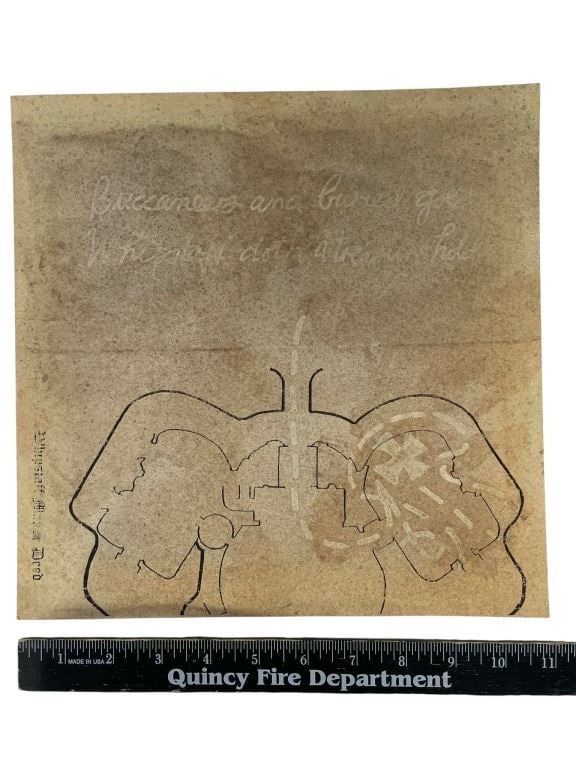 Casper (1995) - Buried Gold Treasure Map (Clean): Casper (1995) - Buried Gold Treasure Map (Clean).Measuring 11" x 11".Original prop treasure map from the fantasy comedy-drama film 'Casper' (1995), where, a paranormal expert and his daughter bunk in