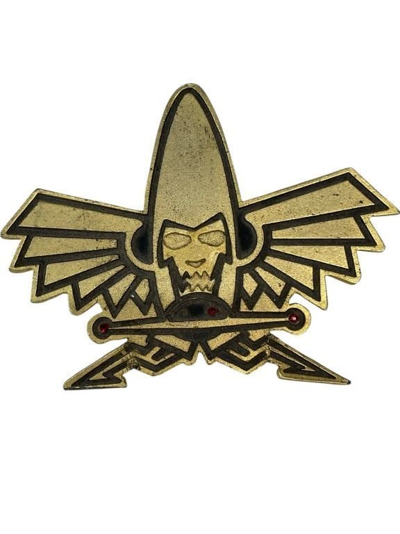 Coneheads (1993) - Coneheads Metal Pin: Coneheads (1993) - Coneheads Metal Pin.Original Conehead metal pin used in the science fiction comedy film 'Coneheads' (1993), where aliens with conical crania crash-land on Earth. The film is based