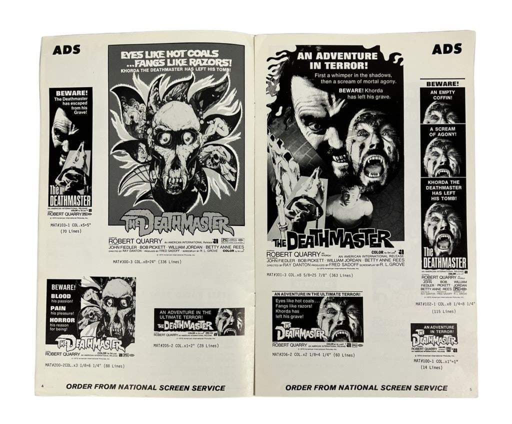 Deathmaster (1972) - Press Book - 3