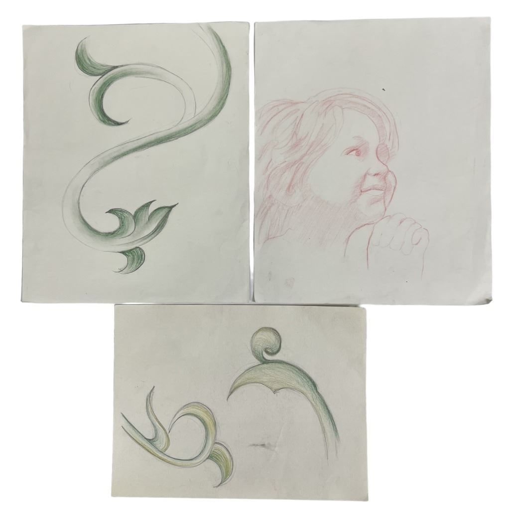 Dream House (2011) - Rachel Weisz (Libby) Set of Artwork: Dream House (2011) - Rachel Weisz (Libby) Set of Artwork.Measuring . These type of drawings (Same Style) can be seen all over the walls in the house.Original set of three prop artwork pieces from the