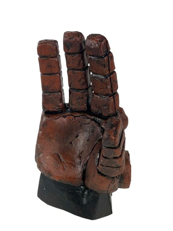 Hellboy (2019) - Hellboy Right Hand of Doom (David Harbour): Hellboy (2019) - Hellboy Right Hand of Doom (David Harbour).Original screen worn right hand of Doom worn by "Hellboy", played by David Harbour for the Neil Marshall directed production of the