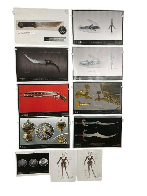 Once Upon a Time (2011-2018) - Collection of 10 Concept Art Pages: Once Upon a Time (2011-2018) - Collection of 10 Concept Art Pages.Measuring 11" x 17" & 8 1/2 x 17".Original set of 10 concept artworks pieces (production used prints) used in the production of the