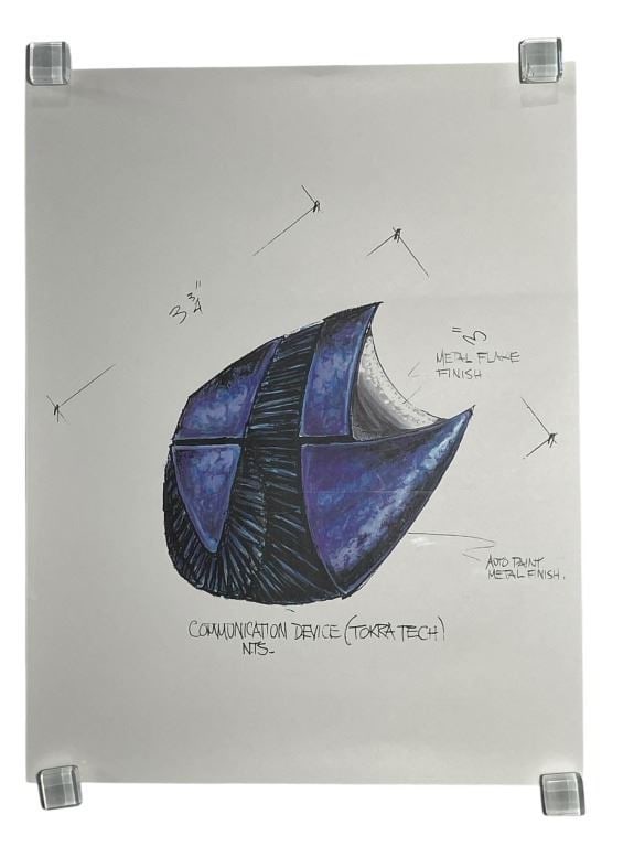 Stargate SG-1 (1997-2007) - Production Blueprint "Tokra Communication Device": Stargate SG-1 (1997-2007) - Production Blueprint "Tokra Communication Device".Measuring 8 1/2" x 11".Original production concept art (production used print) made for the military science fiction