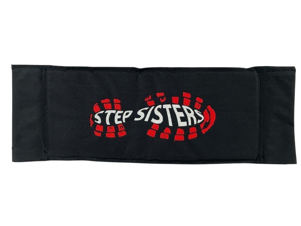 Step Sisters (2018) - Chairback: Step Sisters (2018) - Chairback.Measuring 8" x 22 1/2".Original chairback used in the production of the Charles Stone III directed dance comedy film 'Step Sisters (2018), starring Megalyn Echikunwoke