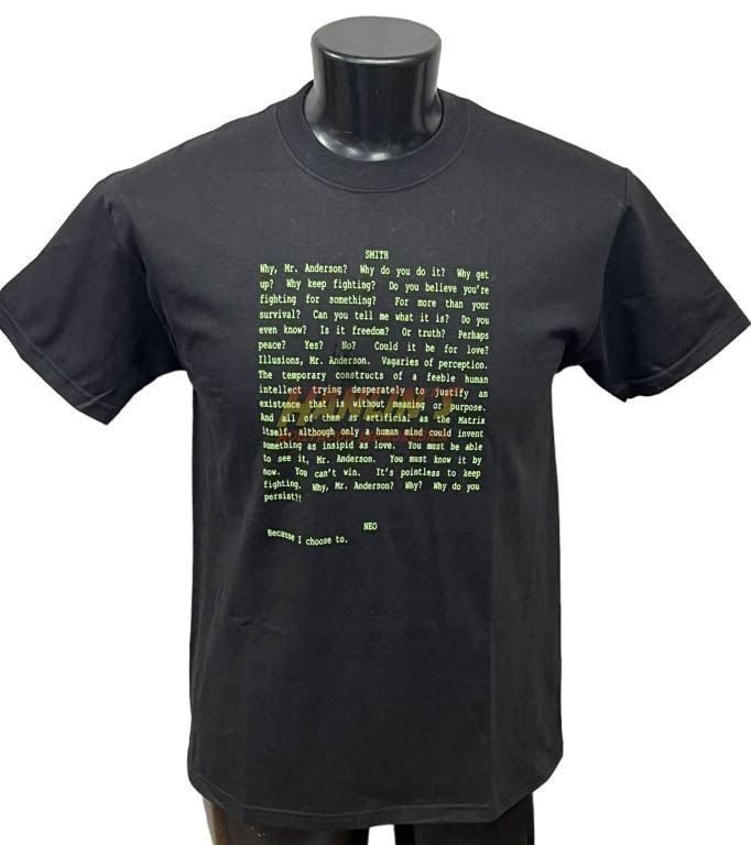 The Matrix Revolutions (2003) - Original Crew Shirt (Owned by Producer Joel Silver): The Matrix Revolutions (2003) - Original Crew Shirt (Owned by Producer Joel Silver).This shirt belonged to acclaimed producer Joel Silver.Size M. New.Original crew shirt from the production of the sci