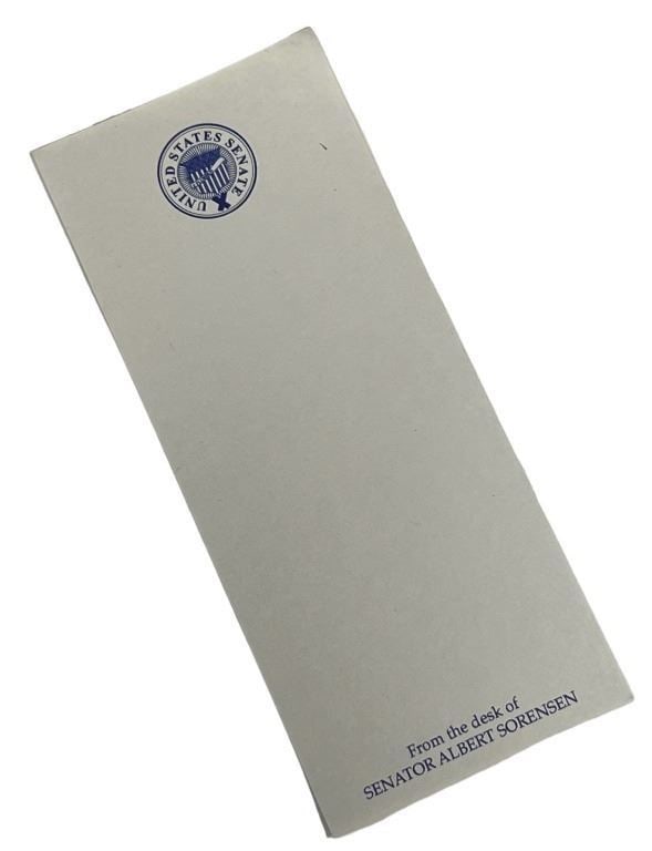 The X-Files (1993-) - Senator Albert Hosteen (Floyd 'Red Crow' Westerman) Memo Paperwork: The X-Files (1993-) - Senator Albert Hosteen (Floyd 'Red Crow' Westerman) Memo Paperwork.Original United States Senator memo paperwork (1 Piece) for "Senator Albert Hosteen", played by Floyd 'Red