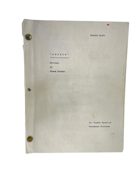 Arthur (1981) - Original Script (From Joel Silver) (1 of 2)