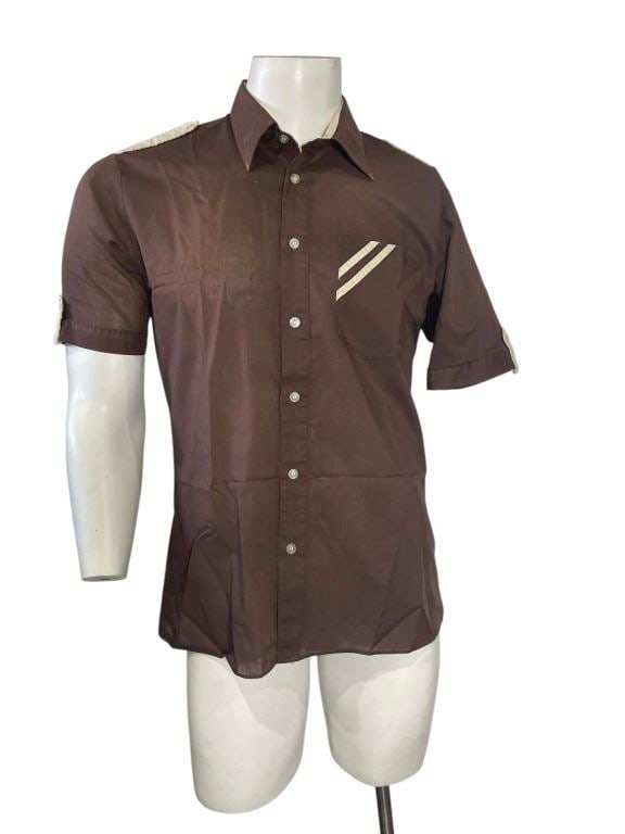 Dean Martin Owned Shirt With Letter Of Authenticity: Original brown short sleeved shirt owned and worn by Dean Martin.Comes with a signed letter of authenticity and a COA explaning the shirts history.Dean Martin (June 7, 1917 [x=#8211/] December 25,