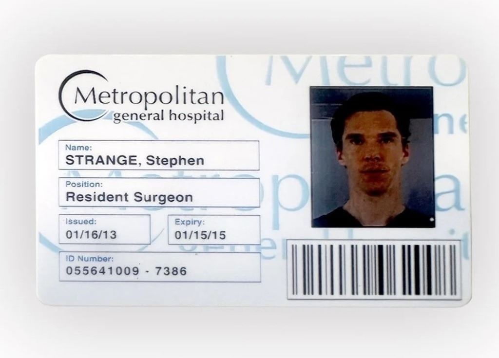 Doctor Strange in the Multiverse of Madness (2022) - Dr. Strange (Benedict Cumberbatch) Hospital I.D (1 of 1)