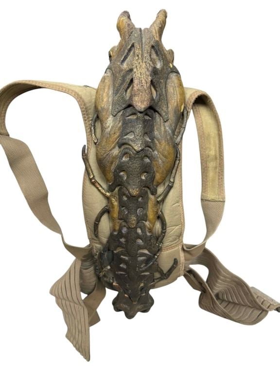 Falling Skies (2011-2015) - Alien Biomechanical Mind Control Harness: Falling Skies (2011-2015) - Alien Biomechanical Mind Control Harness.Measuring 26" x 8".Made of foam latex with built in girdle.Original biomechanical mind control harness used in the post-apocalyptic