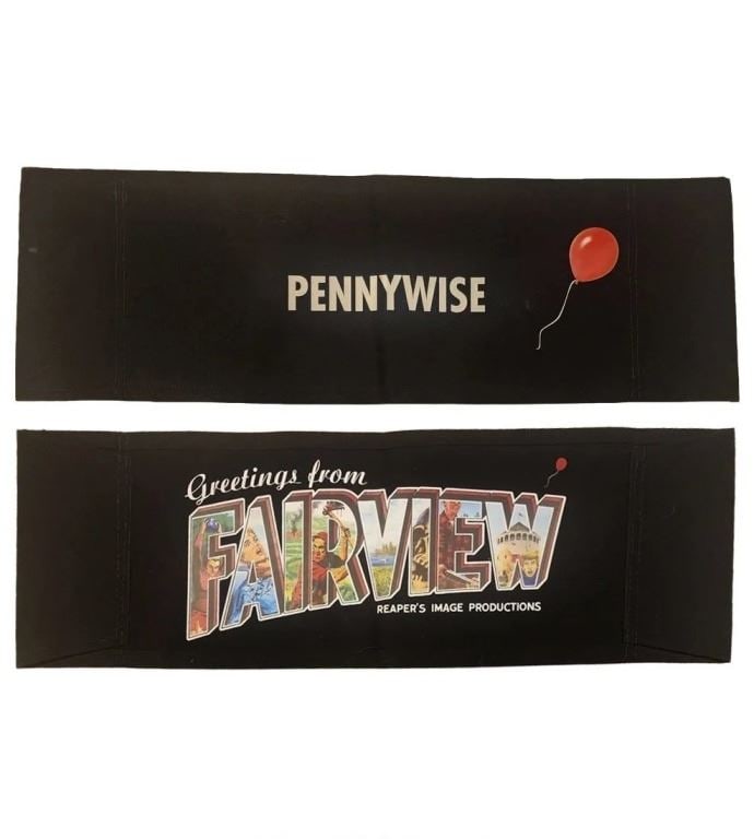 It: Welcome To Derry (2025-) - Pennywise (Bill Skarsg?rd) Set Chair Back: It: Welcome To Derry (2025-) - Pennywise (Bill Skarsg?rd) Set Chair Back.Original set chair back used by Bill Skarsg?rd on the set of the Tony Gilroy created supernatural horror television series