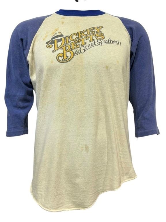 John Belushi Owned Dickey Betts Shirt: John Belushi Owned Dickey Betts & Great Southern Shirt.Originally from Star Wares who purchased the shirt and others we are offering directly from his wife Judith.John Belushi was an American