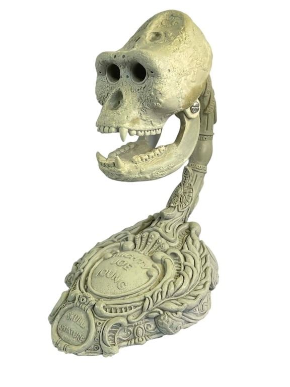 Mighty Joe Young (1949) (Phil Tippett Collection) - Skull Armature: Mighty Joe Young (1949) (Phil Tippett Collection) - Skull Armature.Mighty Joe Young Skull Armature casting from the original prop that was gifted to Phil Tippett by artist Mick Wood from the Ernest B.