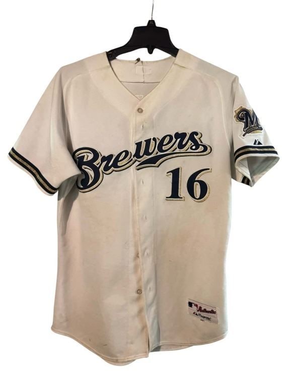 Mr. 3000 (2004) - Milwaukee Brewer #16 Jersey (Gerald M. Davis Jr.) (1 of 3)