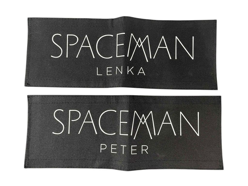 Spaceman (Adam Sandler 2024) - Set of 2 Chairbacks: Spaceman (Adam Sandler 2024) - Set of 2 Chairbacks.Original set of 2 chairbacks for "Lenka and "Peter", played by Carey Mulliganused and Kunal Nayyar on the production of the Johan Renck directed scie