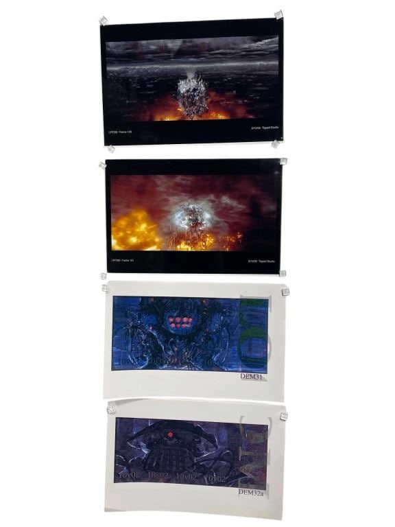 The Matrix Revolutions & Reloaded (2003) (Phil Tippett Collection) - Concept Art Collection - Lot E: The Matrix Revolutions & Reloaded (2003) (Phil Tippett Collection) - Concept Art Collection.Measuring 11" x 17" each. Photo paper.Original collection of concept art (x4 production used prints) from