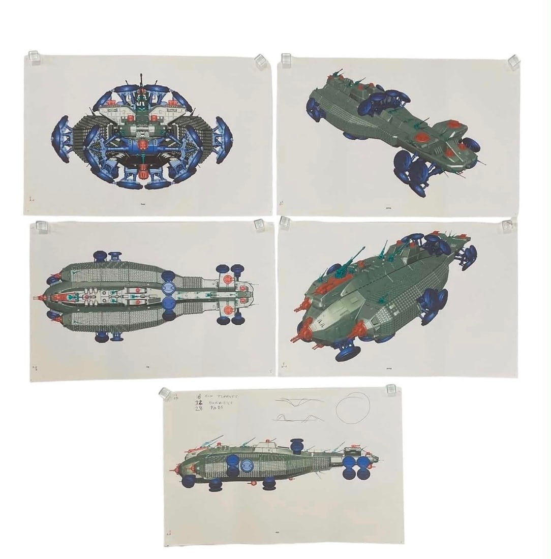 The Matrix Revolutions & Reloaded (2003) (Phil Tippett Collection) - Concept Art Collection - Lot I: The Matrix Revolutions & Reloaded (2003) (Phil Tippett Collection) - Concept Art Collection.Measuring 11" x 17" each. On regular paper.Original collection of concept art (x5 production used prints)