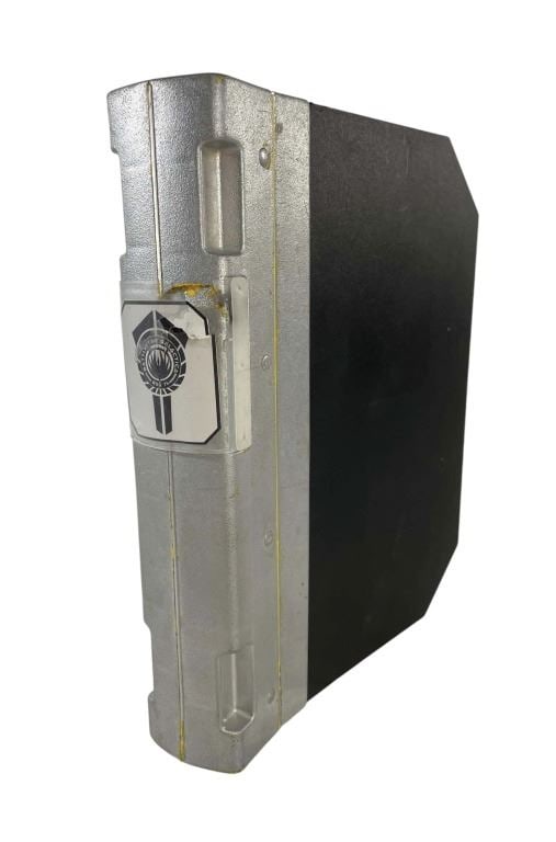 Battlestar Galactica (2004 - 2009) - Galactica Crew Binder: Battlestar Galactica (2004 - 2009) - Galactica Crew Binder.Measuring 11 1/2" x 9 1/4".Binders such as these can be seen being carried around by members of the Galactica crew. The contents of these bin